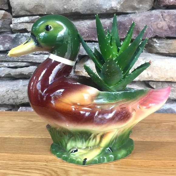 California Pottery Other - Vintage Duck Planter California Pottery Boho Decor